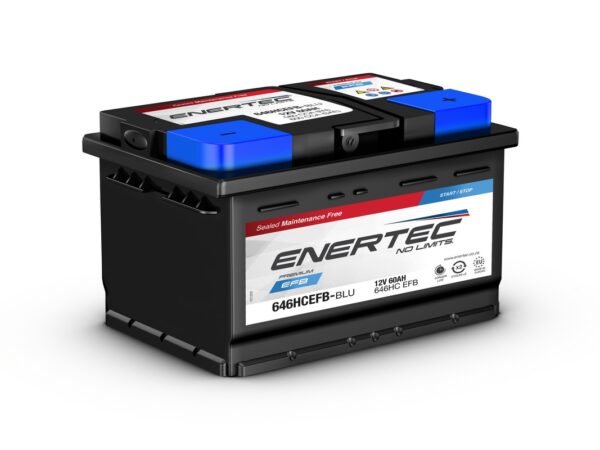 646HCEFB-BL 12V 60AH ENERTEC EFB AUTOMOTIVE BATTERY