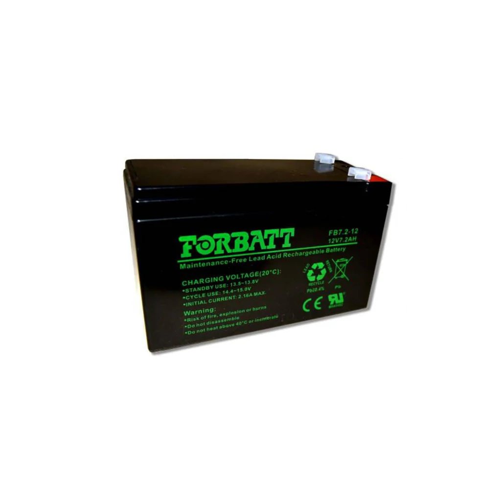 12V 7.2Ah VRLA AGM Forbatt Battery
