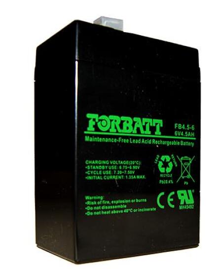 6V 4.5 Ah VRLA AGM Forbatt Battery