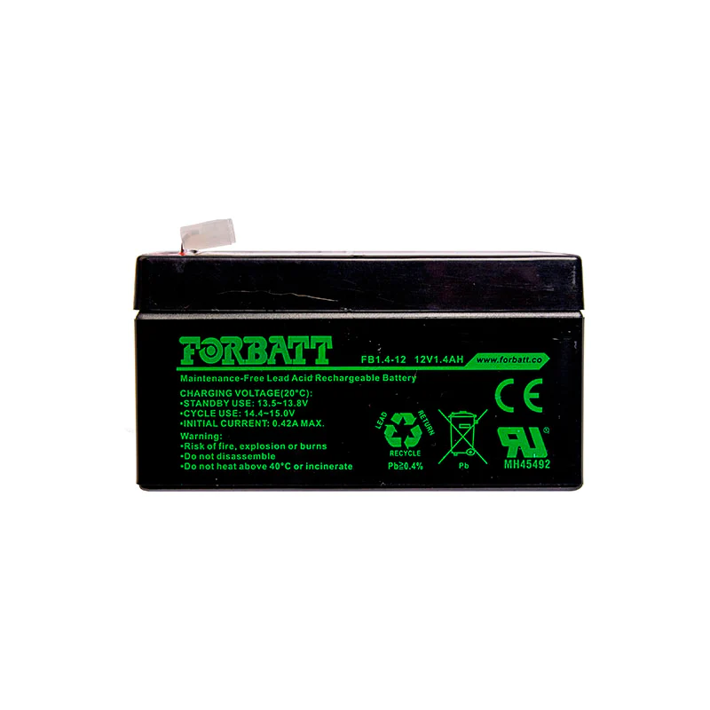 12V 1.4Ah VRLA AGM Forbatt Household and Security Battery