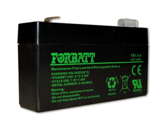 6V 1.4Ah VRLA AGM Forbatt Battery